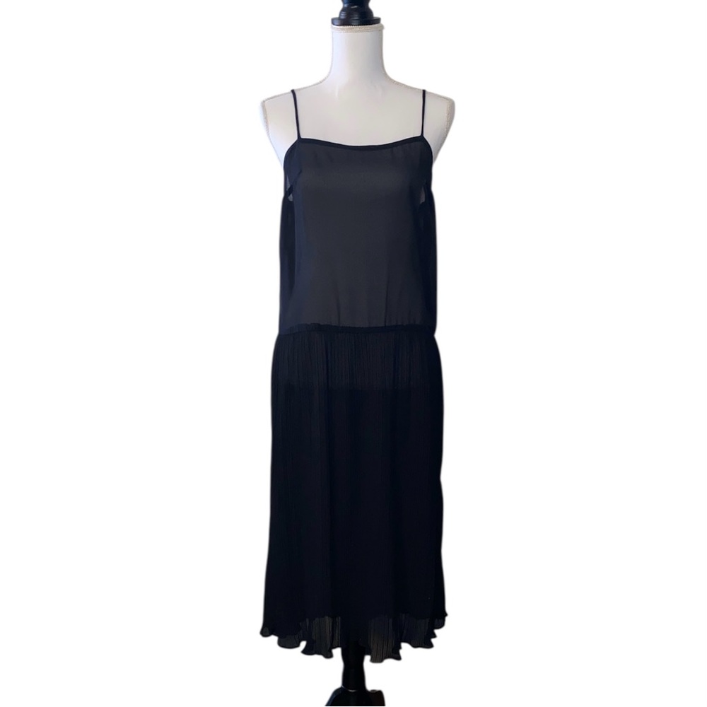 Lady Carol of New York  Black Dress Women’s Medium Sheer Slip ILGWU Union Made